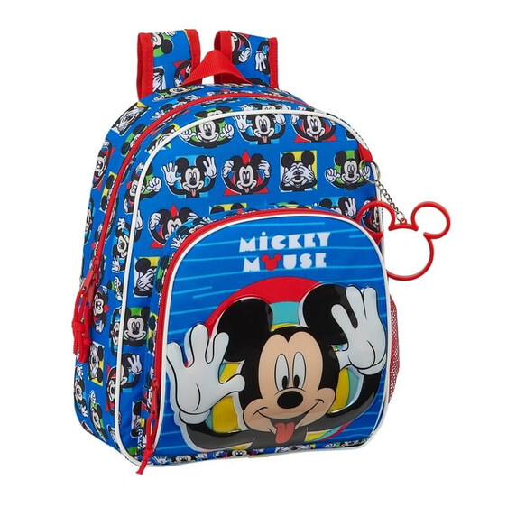 Mochila Escolar Infantil Adaptável 34cm Mickey ME TIME Azul | Ref. 248.612114609