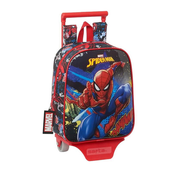 Mochila de Criança com Rodas Spider-Man GO HERO Vermelha | Ref. 248.612143280