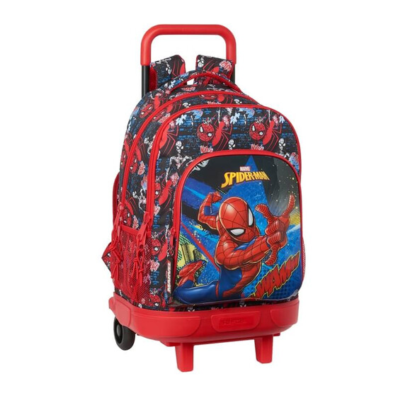 Mochila Escolar 45cm com Rodas  Spider-Man GO HERO Vermelha | Ref. 248.612143918
