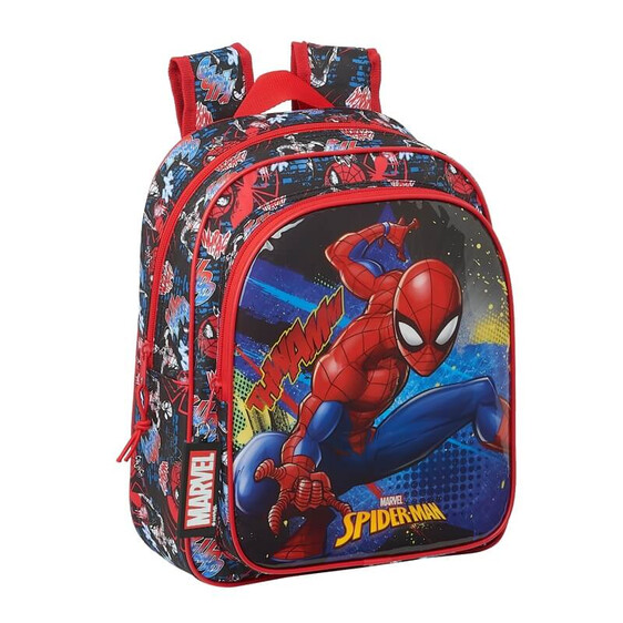 Mochila Infantil 33cm Adaptável Spider-Man GO HERO Vermelha | Ref. 248.612143524