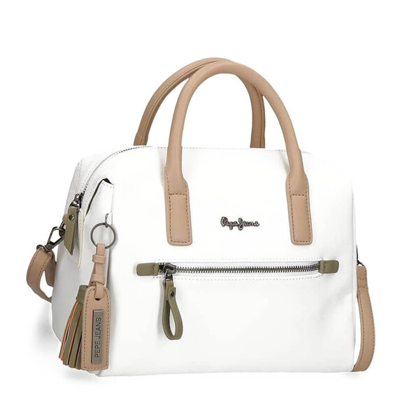 Mala de Senhora Duas Asas Pepe Jeans ZAIDA Branca | Ref. 186.7587121