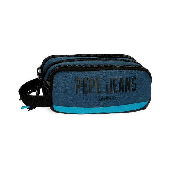 Estojo Escolar Três Compartimentos Pepe Jeans SKYLER Azul | Ref. 186.6294721