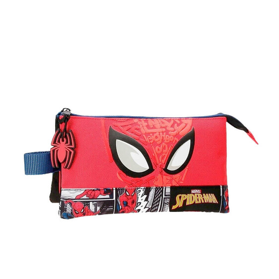 Estojo Escolar Triplo Spiderman COMIC Vermelho | Ref. 186.2254321