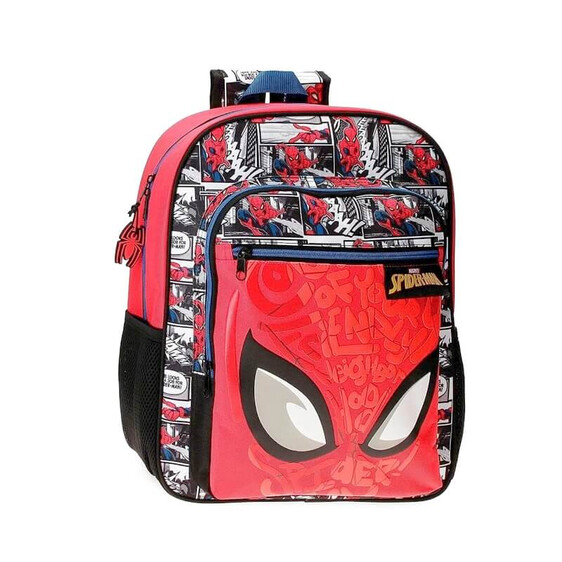 Mochila Escolar Adap 38cm Spiderman COMIC Vermelha | Ref. 186.22523D1