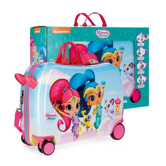 Mala de Viagem Infantil ABS 4 Rodas Shimmer & Shine TWINSIES Multicolor | Ref. 186.22798C1