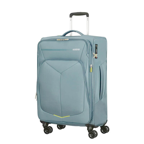 American Tourister Mala/Trolley Médio 67cm 4 Rodas Spinner EXP. SUMMERFUNK Metal Grey | Ref. 9278G00408