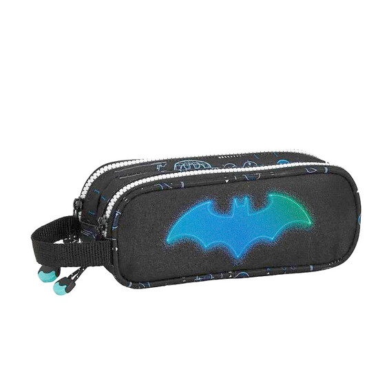 Estojo Escolar Duplo Compartimento Batman BAT-TECH Preto | Ref. 248.812104513
