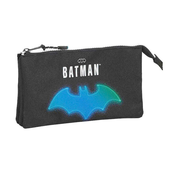 Estojo Escolar Triplo Compartimento Batman BAT-TECH Preto | Ref. 248.812104744