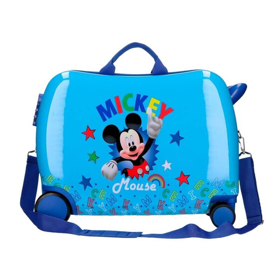 Mala de Viagem Infantil ABS 4 Rodas Mickey STARS Azul | Ref. 186.4789861