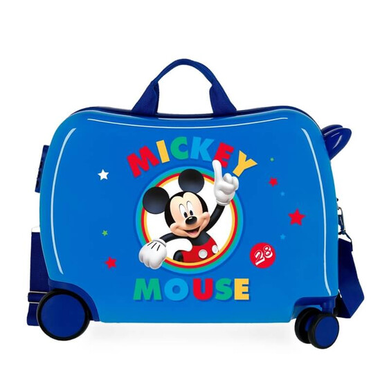 Mala de Viagem Infantil ABS 4 Rodas Mickey Mouse CIRCLE Azul | Ref. 186.2039821