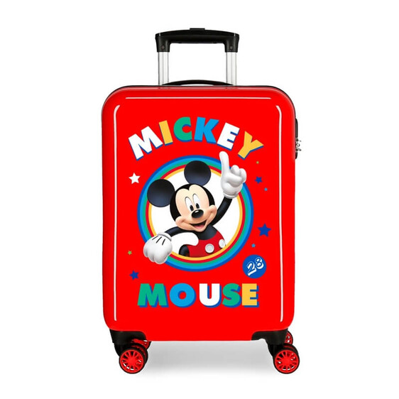 Mala/Trolley de Cabine 55cm 4R Spinner Mickey CIRCLE Vermelha | Ref. 186.2031722
