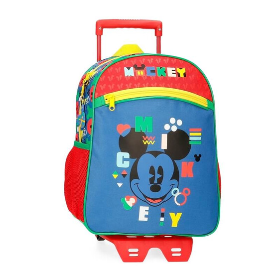 Mochila Pré-escolar Adap 33cm c/ Carro Mickey SHAPE SHIFTER Multicolor | Ref. 186.43822T1