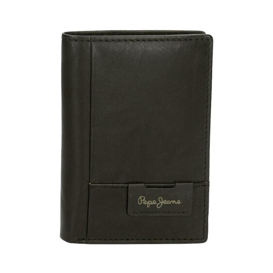 Carteira c/ Porta Moedas Vertical Grande Pepe Jeans JACKSON Preta | Ref. 186.7432021