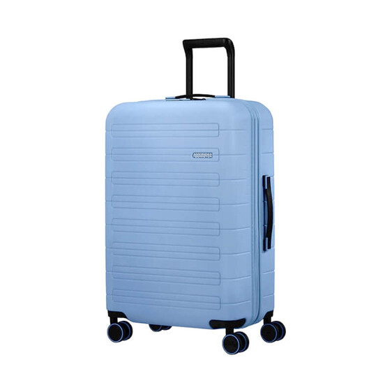 American Tourister Mala de Viagem / Trolley Médio 67cm 4R  Exp NOVASTREAM Azul Pastel | Ref. 92MC700201