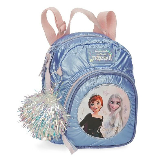 Mochila Pequena 23cm Frozen SEEK COURAGE Azul