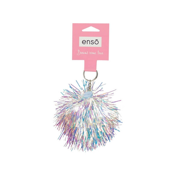 Porta-Chaves Pompom Enso Floco de Neve Multicolor | Ref. 186.9350227