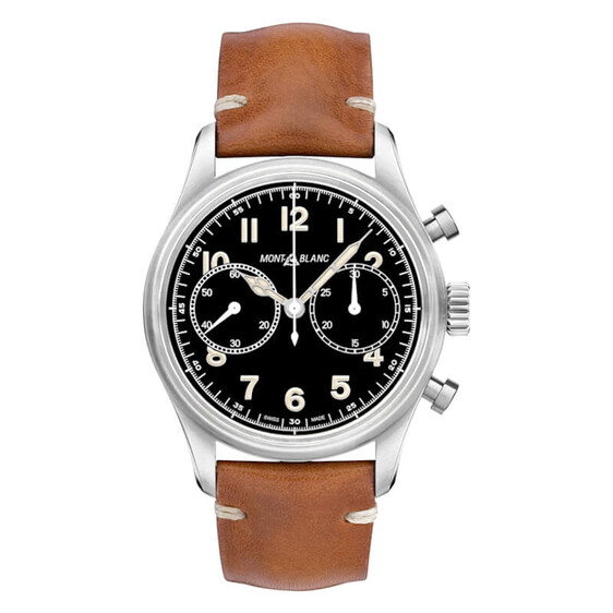 Relógio Montblanc 1858 Automatic Chronograph 42mm Preto | Ref. 238.117836