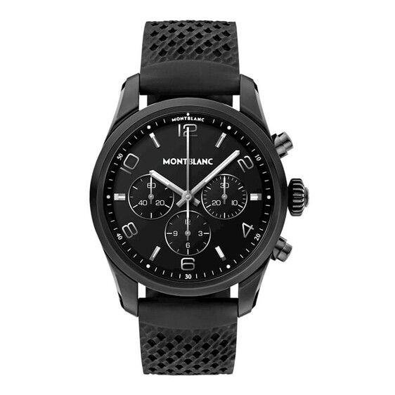 Relógio Montblanc SUMMIT 2+ 43.5mm Preto c/ Bracelete Borracha | Ref. 238.127650