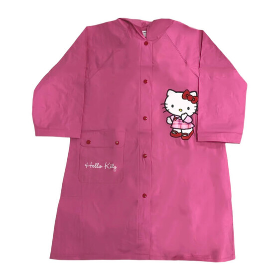 Capa Impermeável de Chuva Hello Kitty 17092 Tamanho 6 Rosa | Ref. 177.17092R6