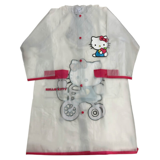 Capa Impermeável de Chuva Hello Kitty 17101 Tamanho 8 Transparente | Ref. 177.17101
