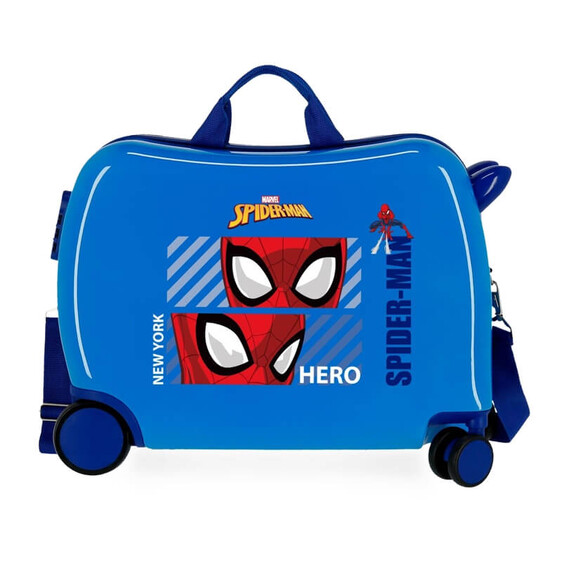Mala de Viagem Infantil ABS 4 Rodas Spiderman HERO Azul | Ref. 186.2459821