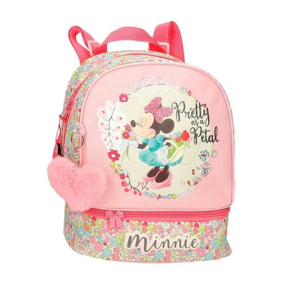 Mochila Lancheira 28cm Minnie FLORALS Multicolor | Ref. 186.2412721