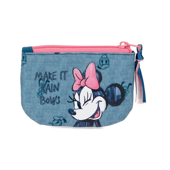 Porta Moedas Minnie MAKE IT RAIN BOWS Azul | Ref. 186.4538021