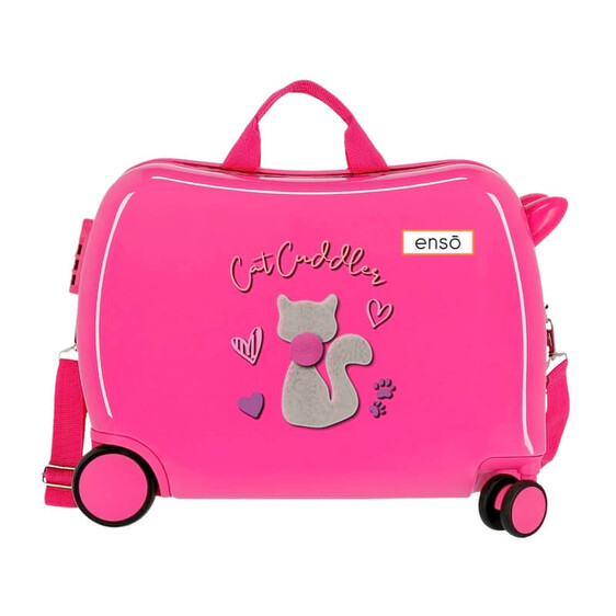 Mala de Viagem Infantil ABS 4R Enso CAT CUDDLER Rosa | Ref. 186.9399821