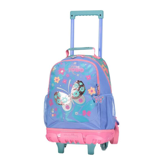 Mochila Trolley Escolar M 41cm Totto MAGIC GARDEN Azul | Ref. 330.MJ03MAG0052JU