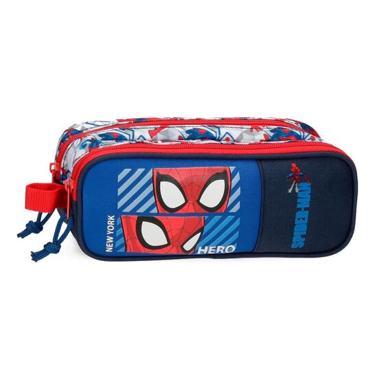 Estojo Escolar Duplo Compartimento Spiderman HERO Azul | Ref. 186.2454221
