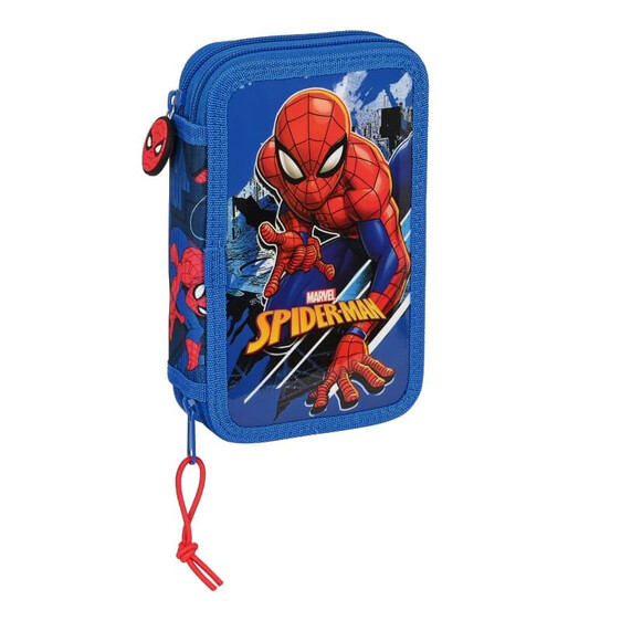 Estojo Escolar Duplo 28 Peças Spiderman GREAT POWER Azul | Ref. 248.412243854