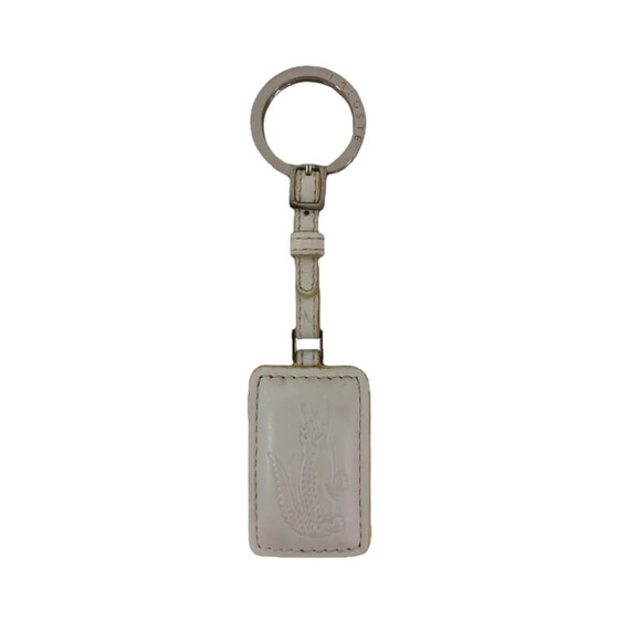 Porta-Chaves Retangular Lacoste CHARMS 4 Branco | Ref. 92.L210405