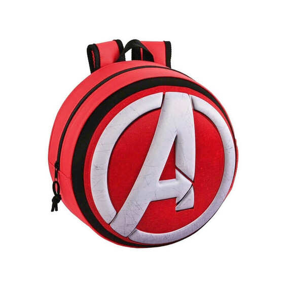 Mochila Pré-Escolar 31cm Avengers 3D Vermelha | Ref. 248.642260358