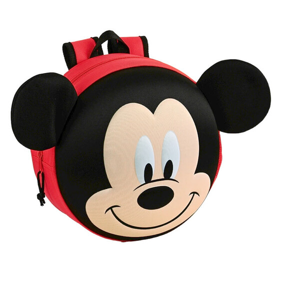 Mochila Pré-Escolar 31cm Mickey 3D Vermelha | Ref. 248.642263358