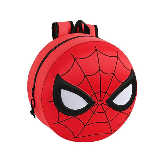 Mochila Pré-Escolar 31cm Spiderman 3D Vermelha | Ref. 248.642267358