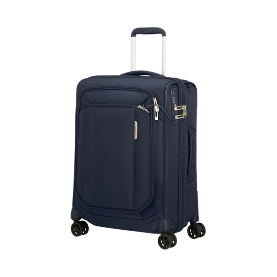 Samsonite Mala de Cabine / Trolley 55cm DF Exp. RESPARK Azul Escuro | Ref. 92KJ300501