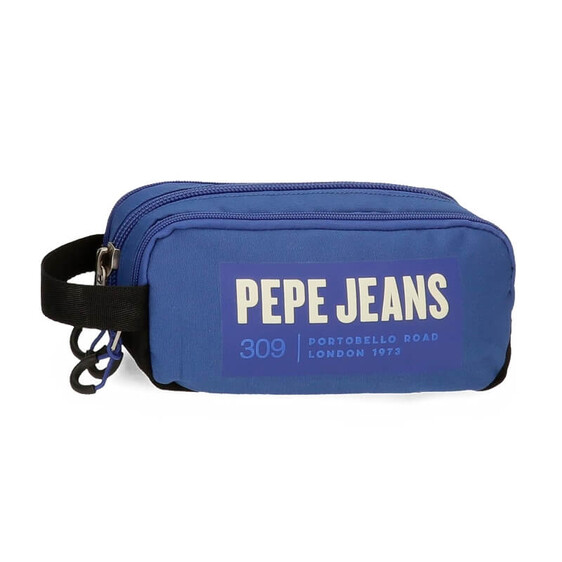 Estojo Escolar Triplo Compartimento Pepe Jeans DARREN Azul | Ref. 186.6564721