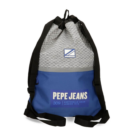 Mochila Saco c/ Bolso Frontal Pepe Jeans DARREN Azul | Ref. 186.6563821