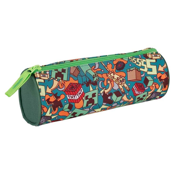 Estojo Escolar Minecraft CRAZY Verde | Ref. 332.T106-917
