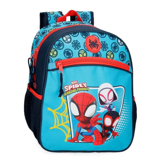 Mochila Pré-Escolar Adap. 33Cm Spiderman SPIDEY TEAM UP Azul | Ref. 186.46922D1