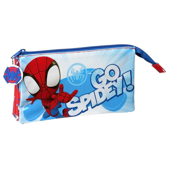 Estojo Escolar Triplo Compartimento Spiderman SPIDEY Vermelha | Ref. 248.842132744