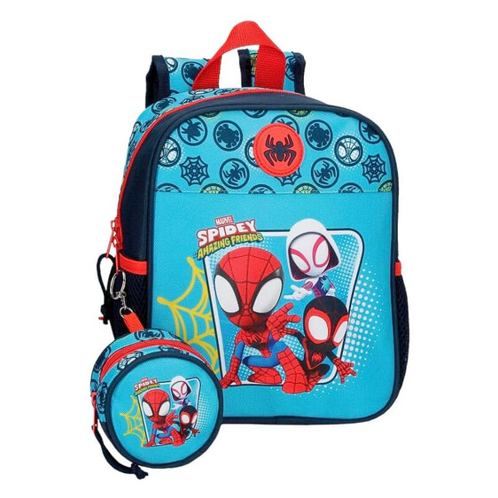 Mochila Infantil Adap. 25cm Spiderman SPIDEY TEAM UP Azul | Ref. 186.46920D1