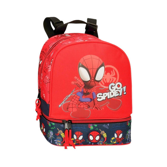 Mochila Térmica 28cm Spiderman GO SPIDEY Vermelha | Ref. 186.2482721