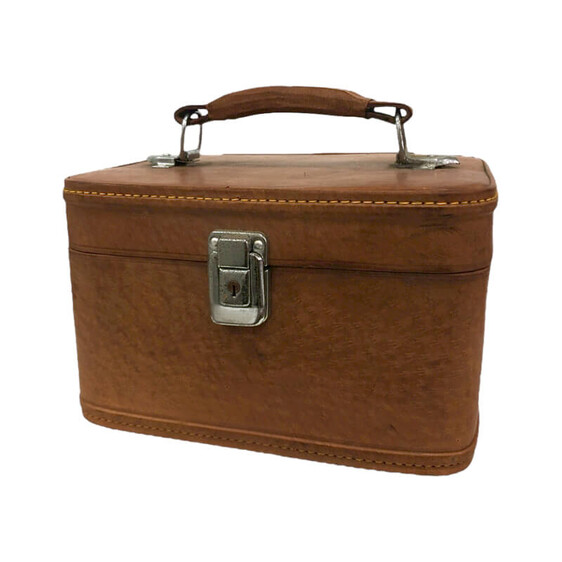 Mala Baú Vintage Retangular Grande Castanho | Ref. 31.331