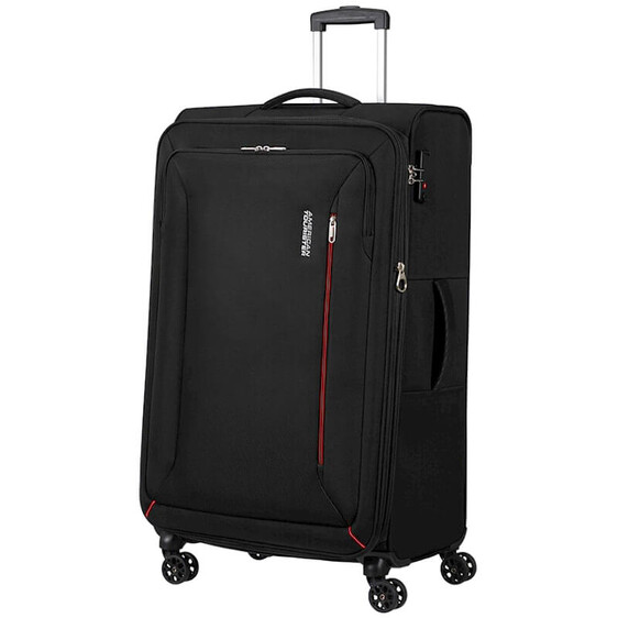 American Tourister Mala de Viagem / Trolley Gigante 80cm HYPERSPEED Jet Black | Ref. 92MC300409