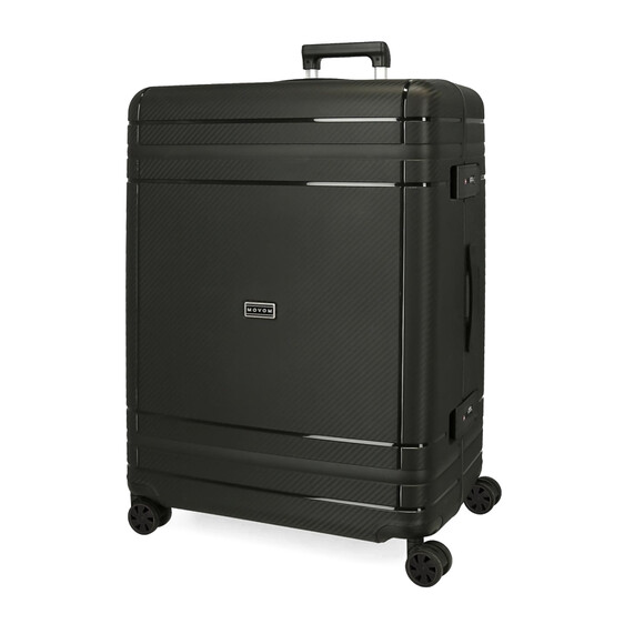 Mala de Viagem / Trolley Grande 75cm 4 Rodas Movom DIMENSION Preta | Ref. 186.5189321