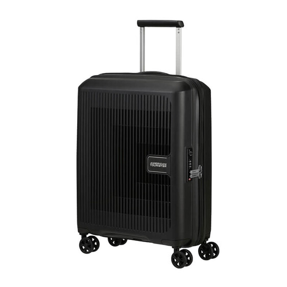 American Tourister Mala de Cabine / Trolley 55cm 4R Exp. AEROSTEP Preta | Ref. 92MD800109