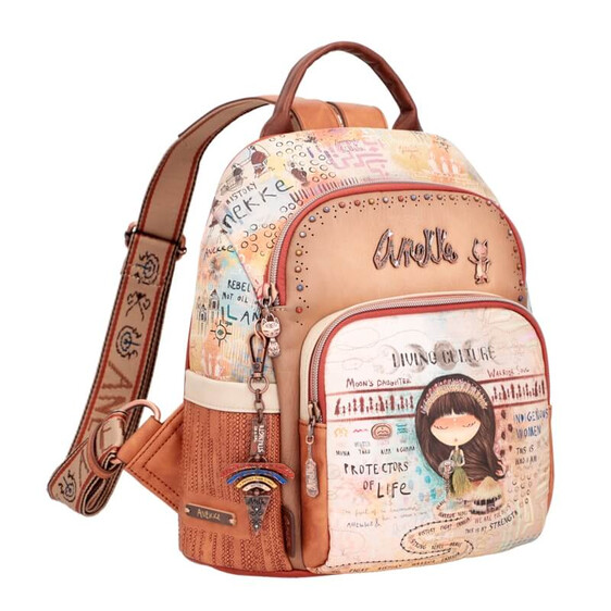 Anekke Mochila Anti-Roubo MENIRE Bege | Ref. 280.36605-213