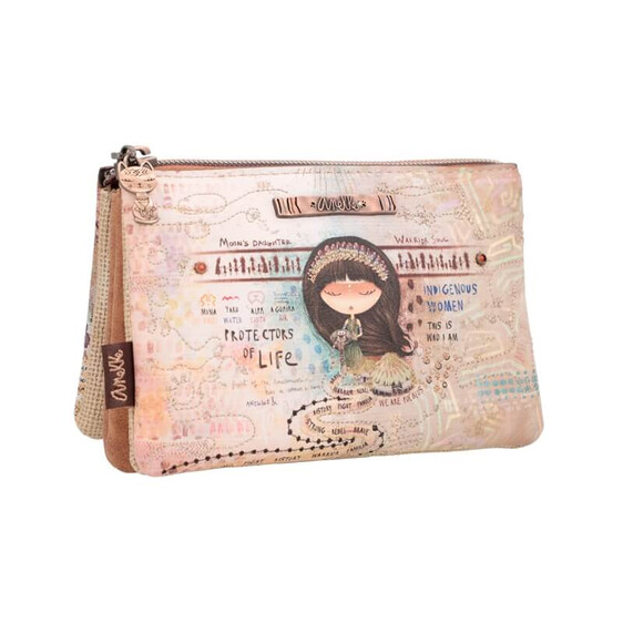 Anekke Porta-Moedas Triplo MENIRE 36609-015 Bege | Ref. 280.36609-015