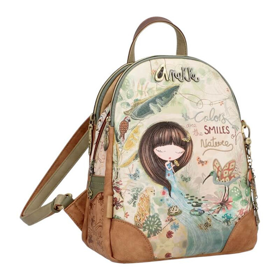 Anekke Mochila de Triplo Compartimento AMAZONIA Bege | Ref. 280.36705-044